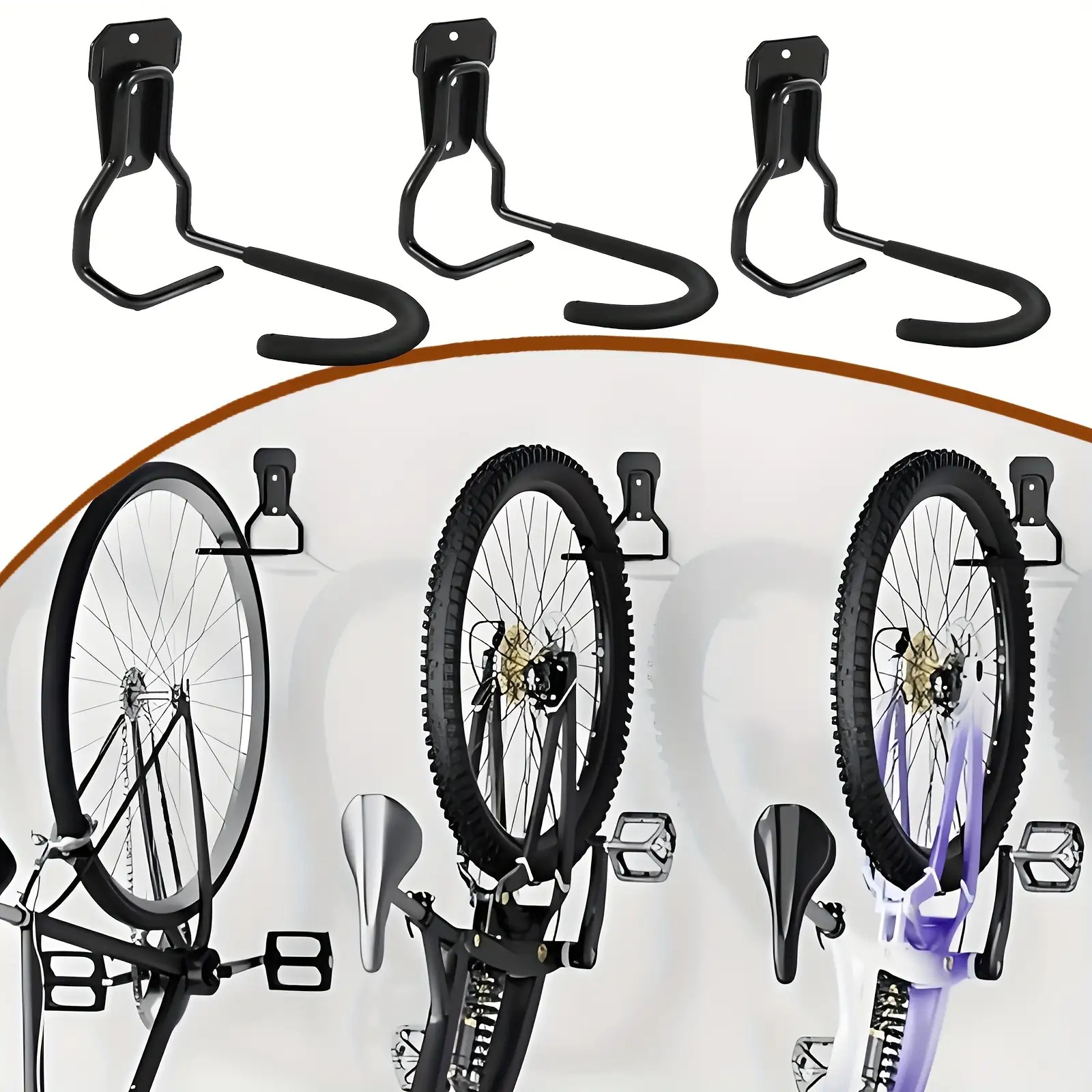 Cycling Gear Wall Organizer - Crochet mural de vélo réglable, support