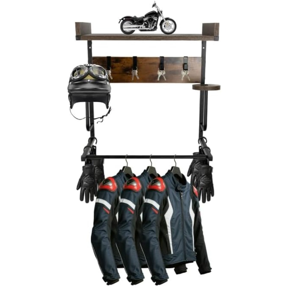 Cycling Gear Wall Organizer - Support mural pour casque de moto