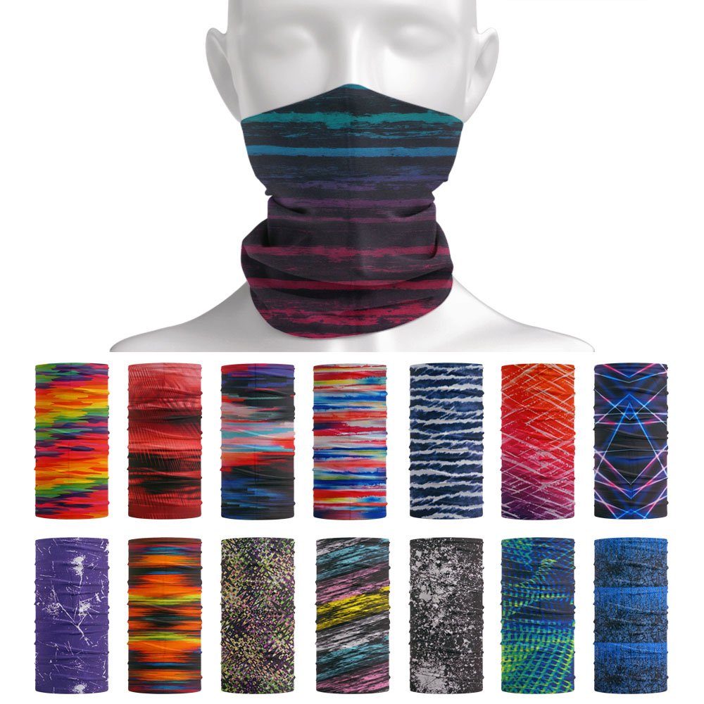 Cycling Gear Women - Tie-Dye rayures motif foulard en plein