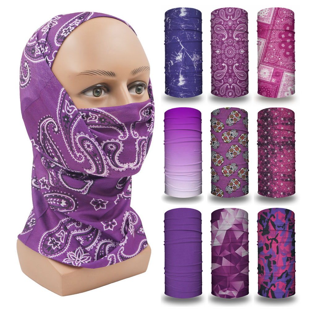 Cycling Gear Women - Cagoule violette pour femmes, bandeau de