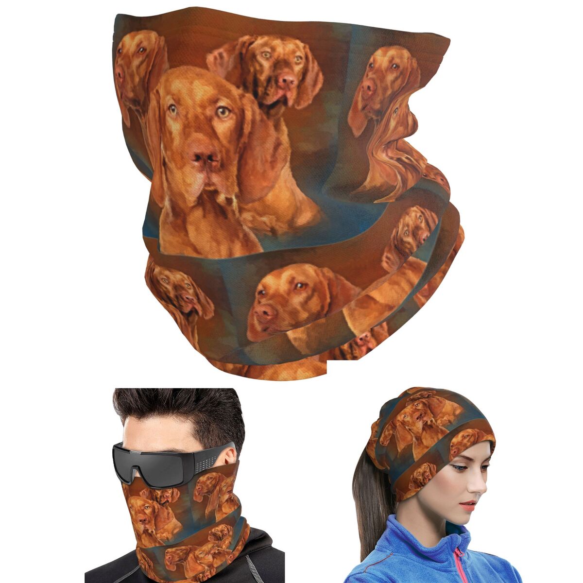 Cycling Headwear - Vizsla - Bandana imprimé avec motif