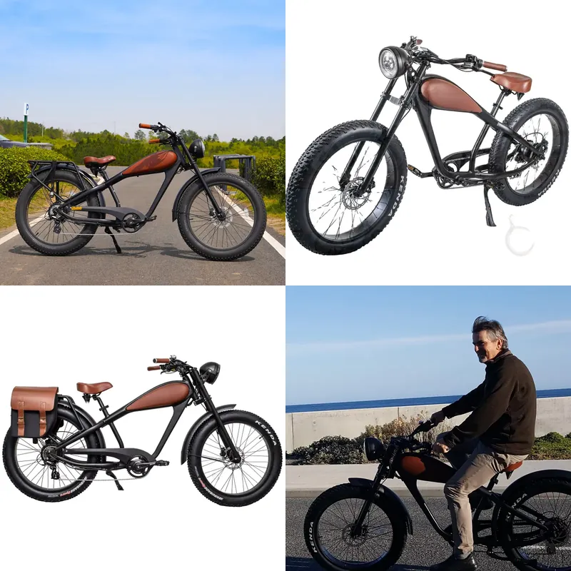 Road Bike Tire - Vélo Électrique Vintage OEM 750W en