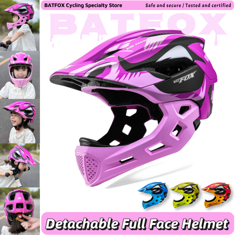 Youth Cycling Gear - Casque de vélo intégral BATFOX pour