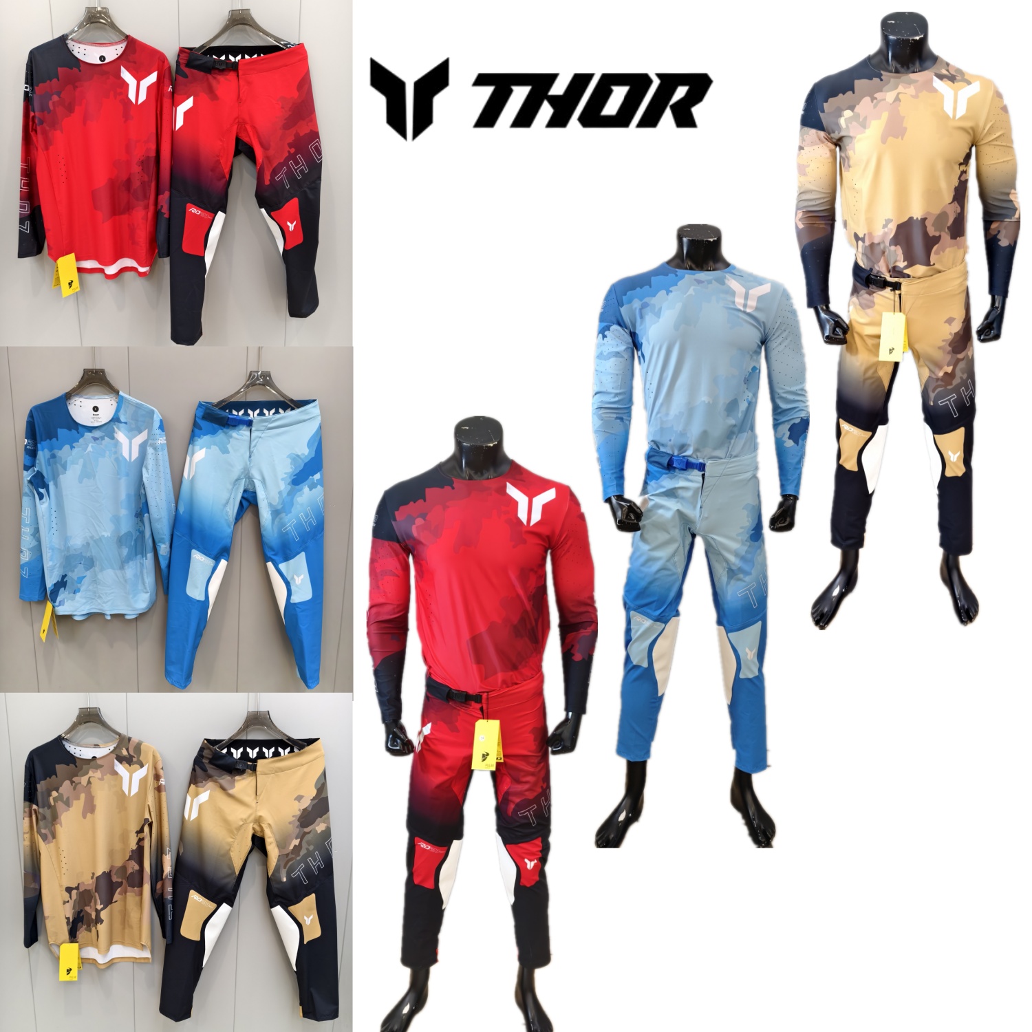 Cycling Jersey - Ensemble de vêtements de motocross THOR,