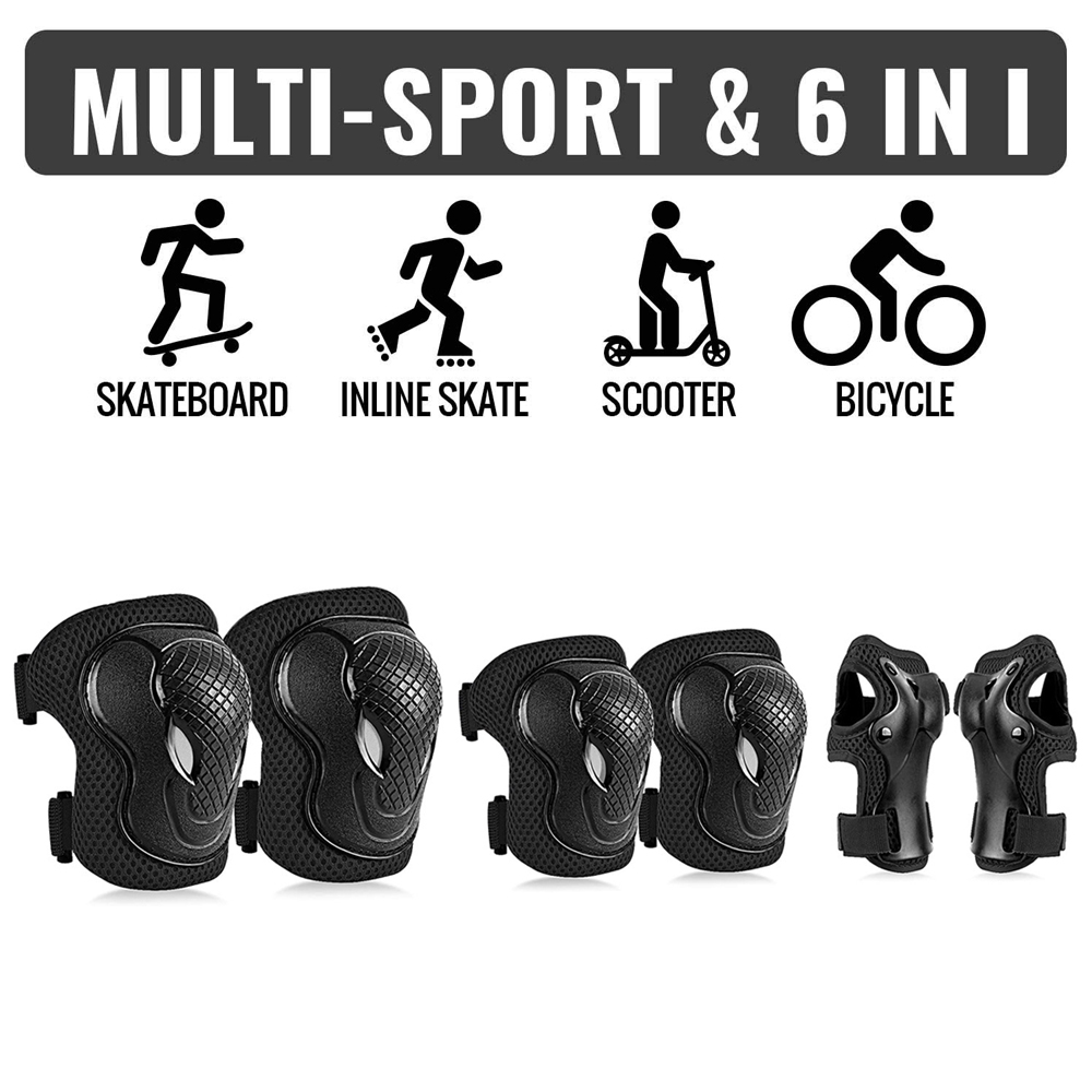 Ensemble de 6 genouillères et  - Youth Cycling Gear avis et prix