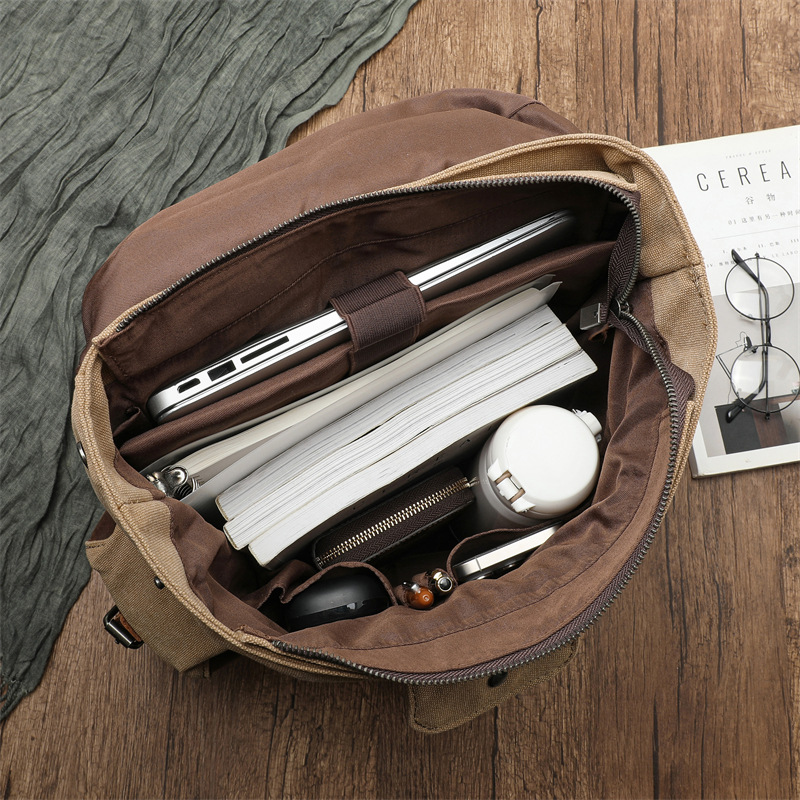 Sac en toile rétro pour hommes - Cycling Backpack avis et prix