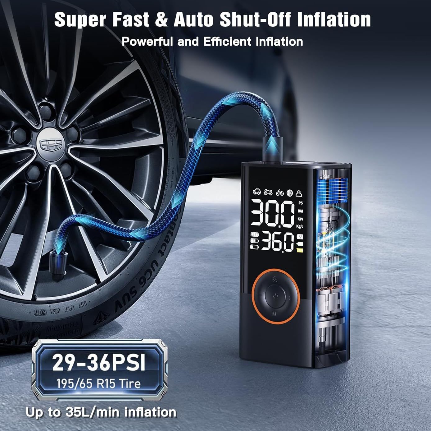 Pompe à air intelligente sans  - Road Bike Tire avis et prix