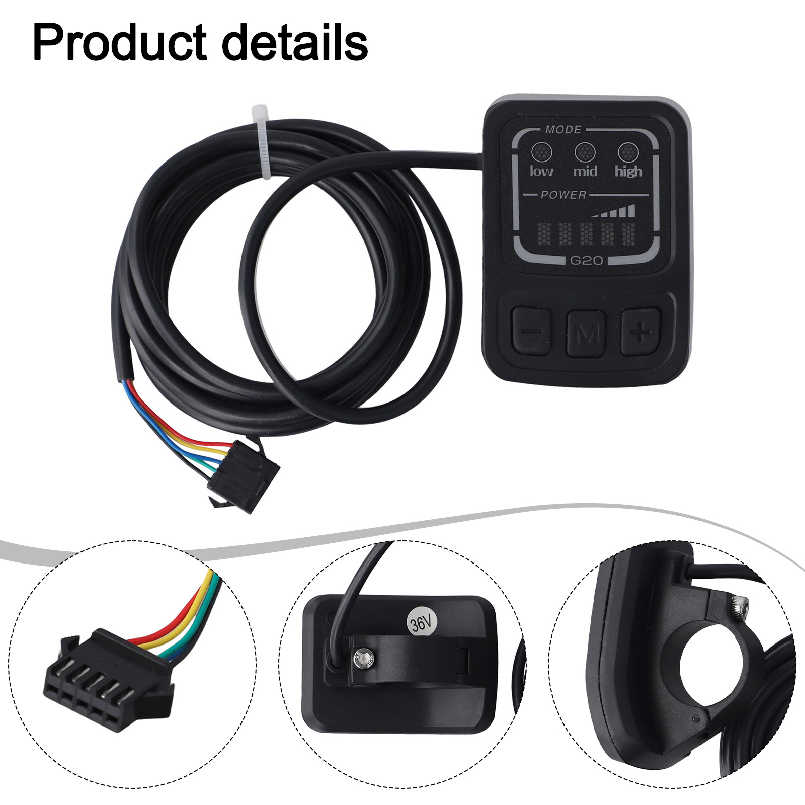 Compteur de puissance LED 48V  - Cycling Gear Display avis et prix