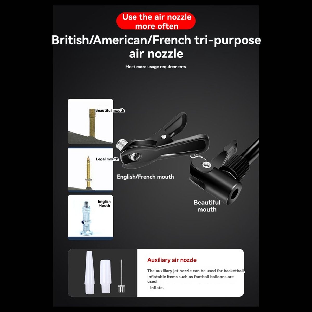 Pompe à air haute pression A61 - Road Bike Tire avis et prix